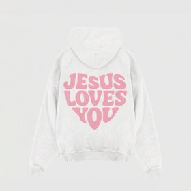 JESUS LOVES YOU OVERSIZED HOODIE