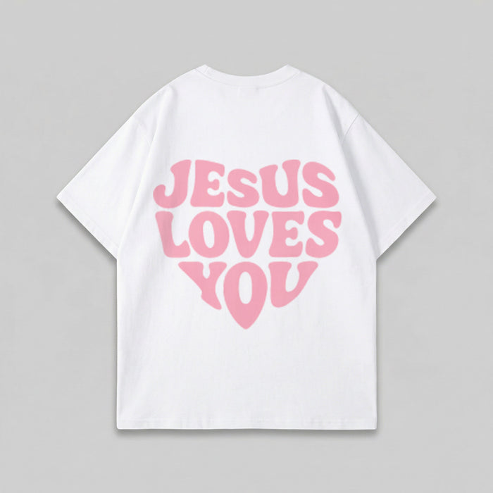 JESUS LOVES YOU OVERSIZED T-SHIRT