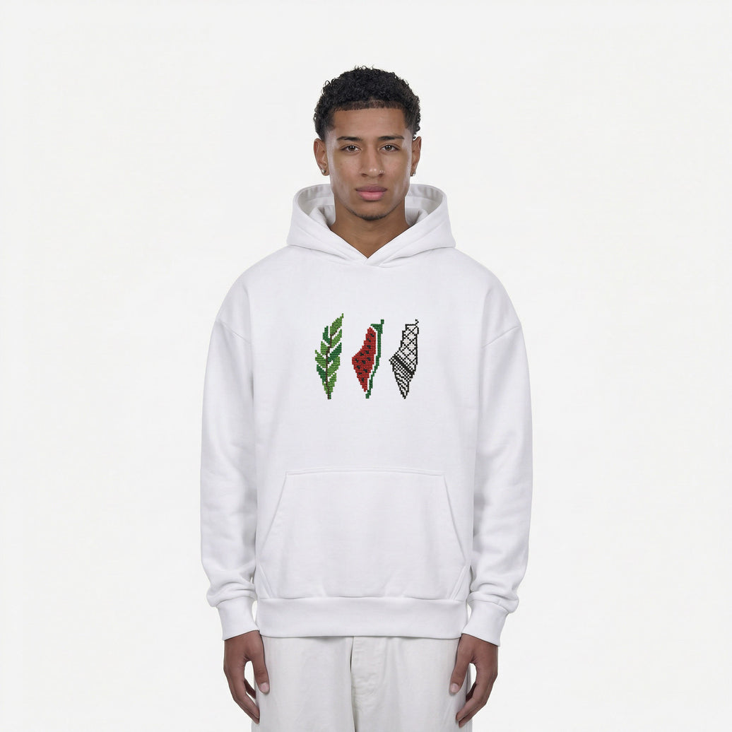 3X PALESTINE OVERSIZED HOODIE