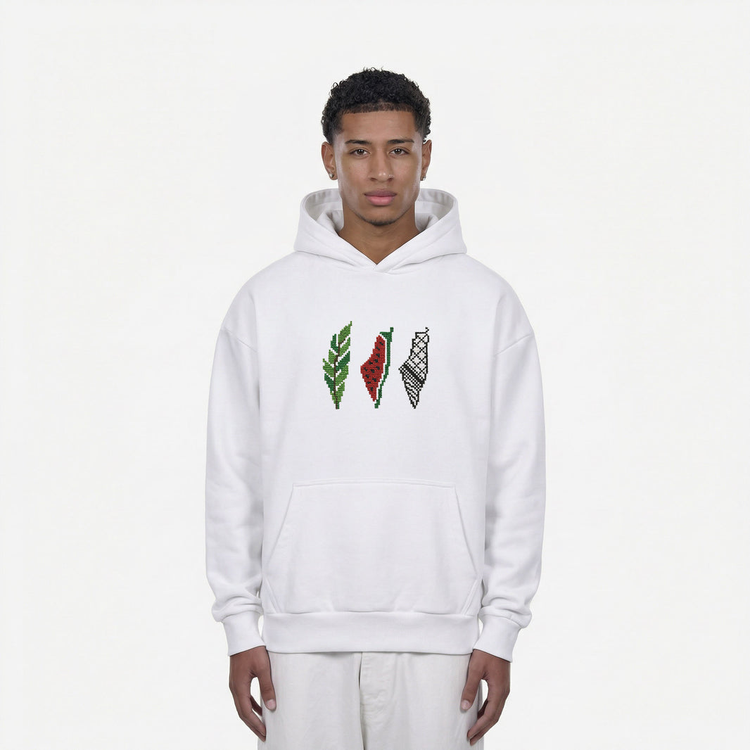 3X PALESTINE OVERSIZED HOODIE