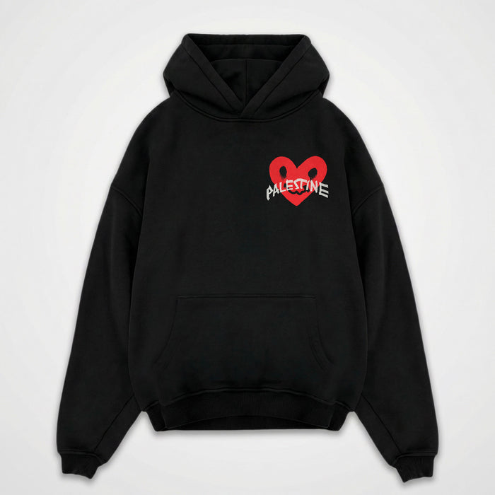 HEART BROKEN OVERSIZED HOODIE