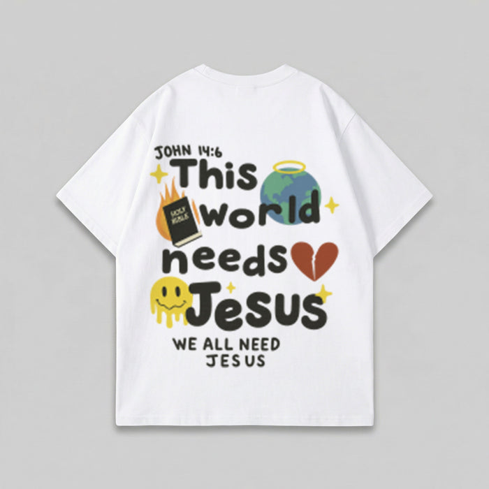 WE ALL NEED JESUS ​​OVERSIZED T-SHIRT