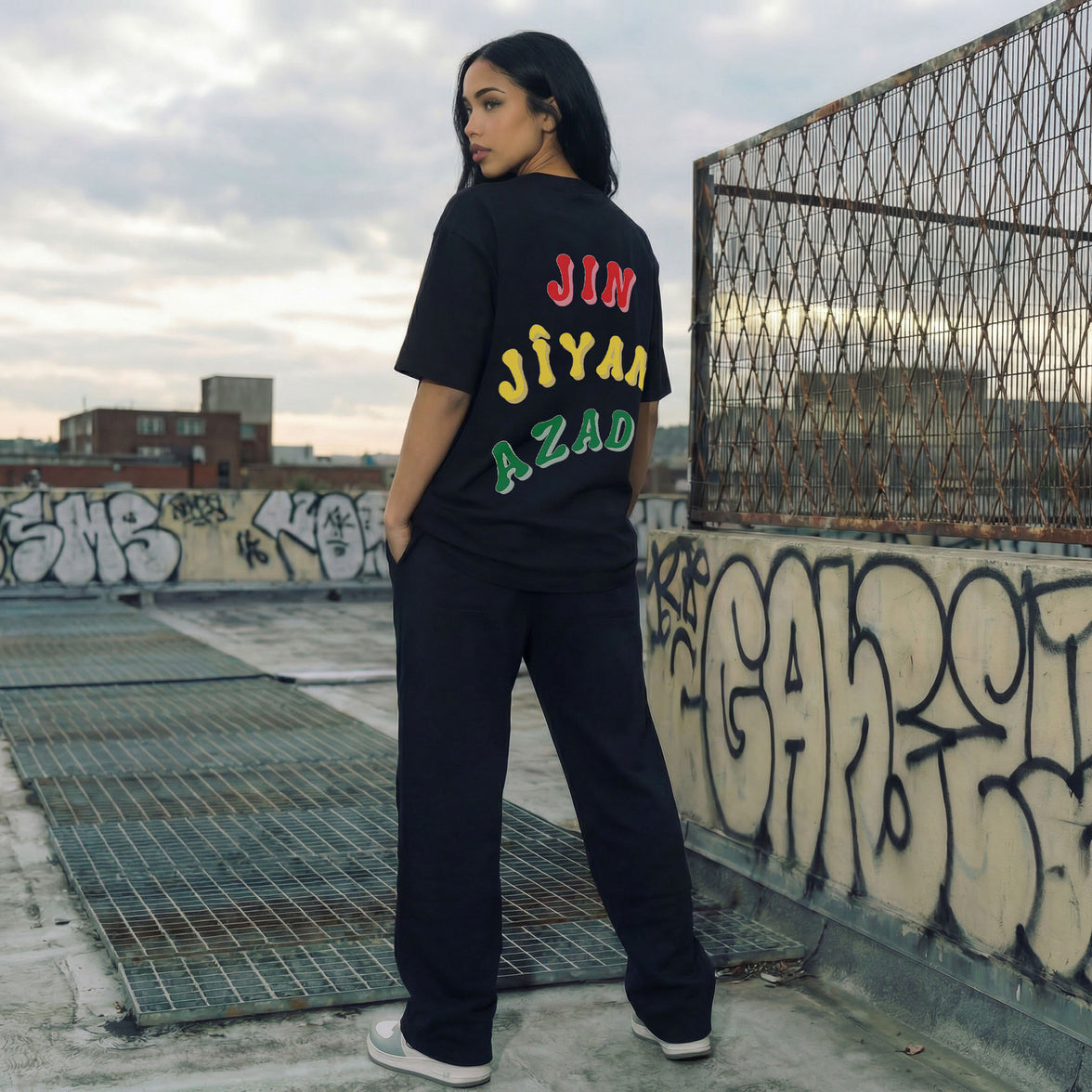 JIN JÎYAN AZADÎ OVERSIZED T-SHIRT