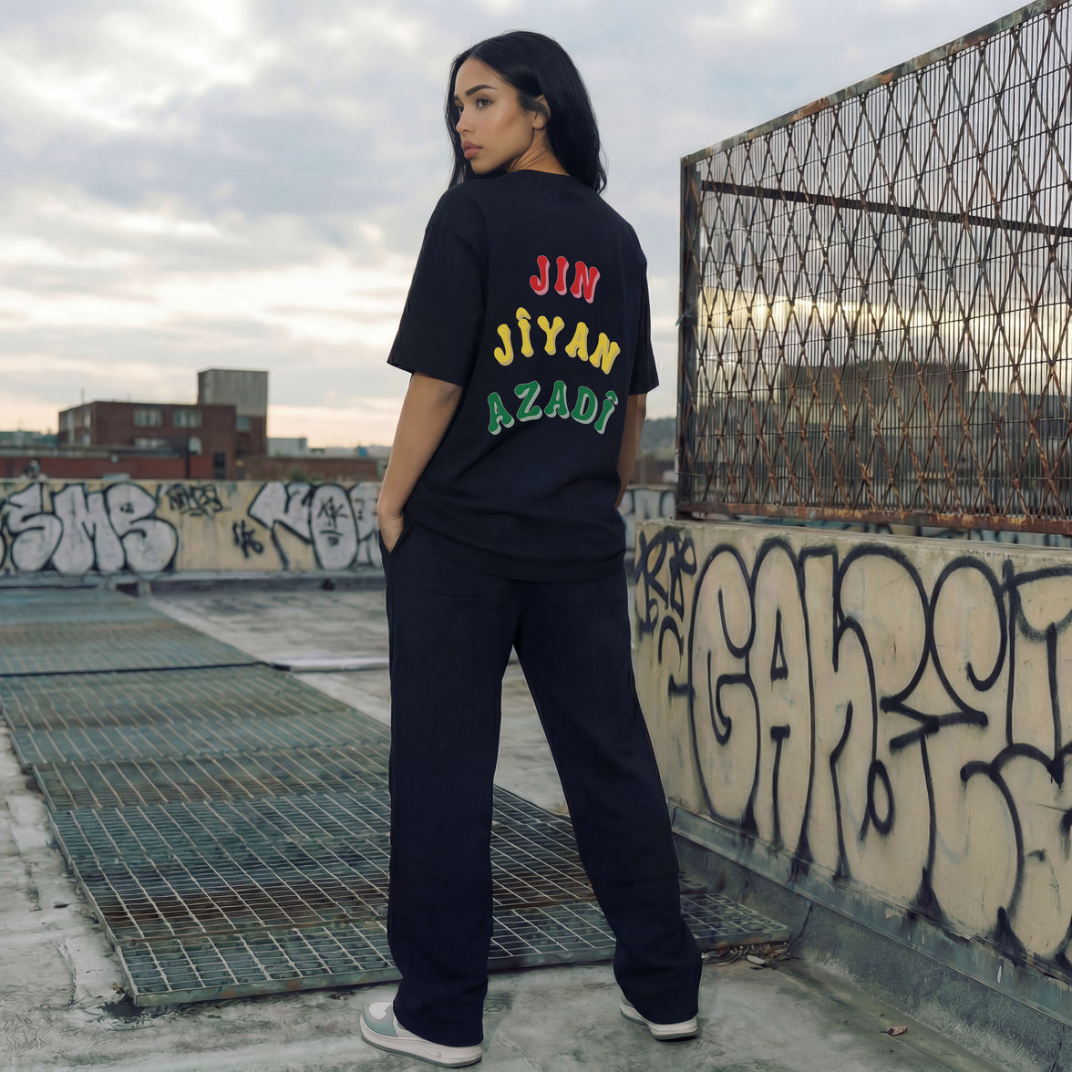 JIN JÎYAN AZADÎ OVERSIZED T-SHIRT