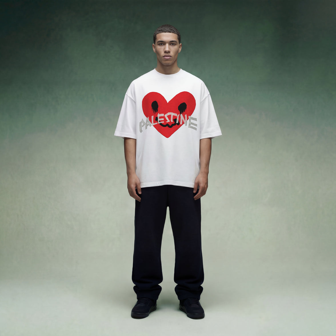 HEART BROKEN OVERSIZED T-SHIRT