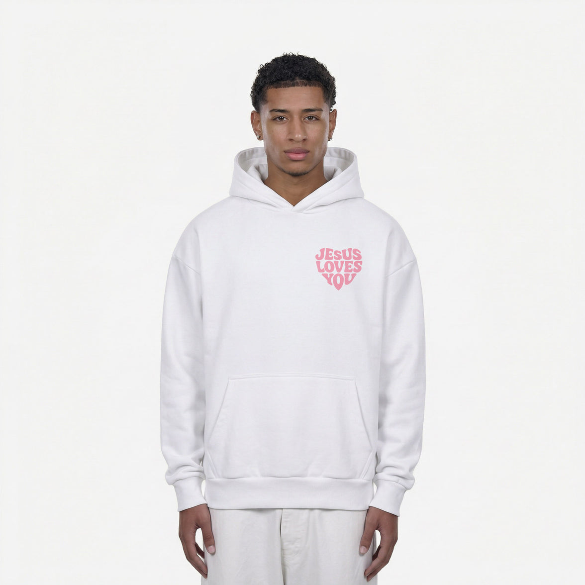 JESUS ​​LOVES YOU OVERSIZED HOODIE