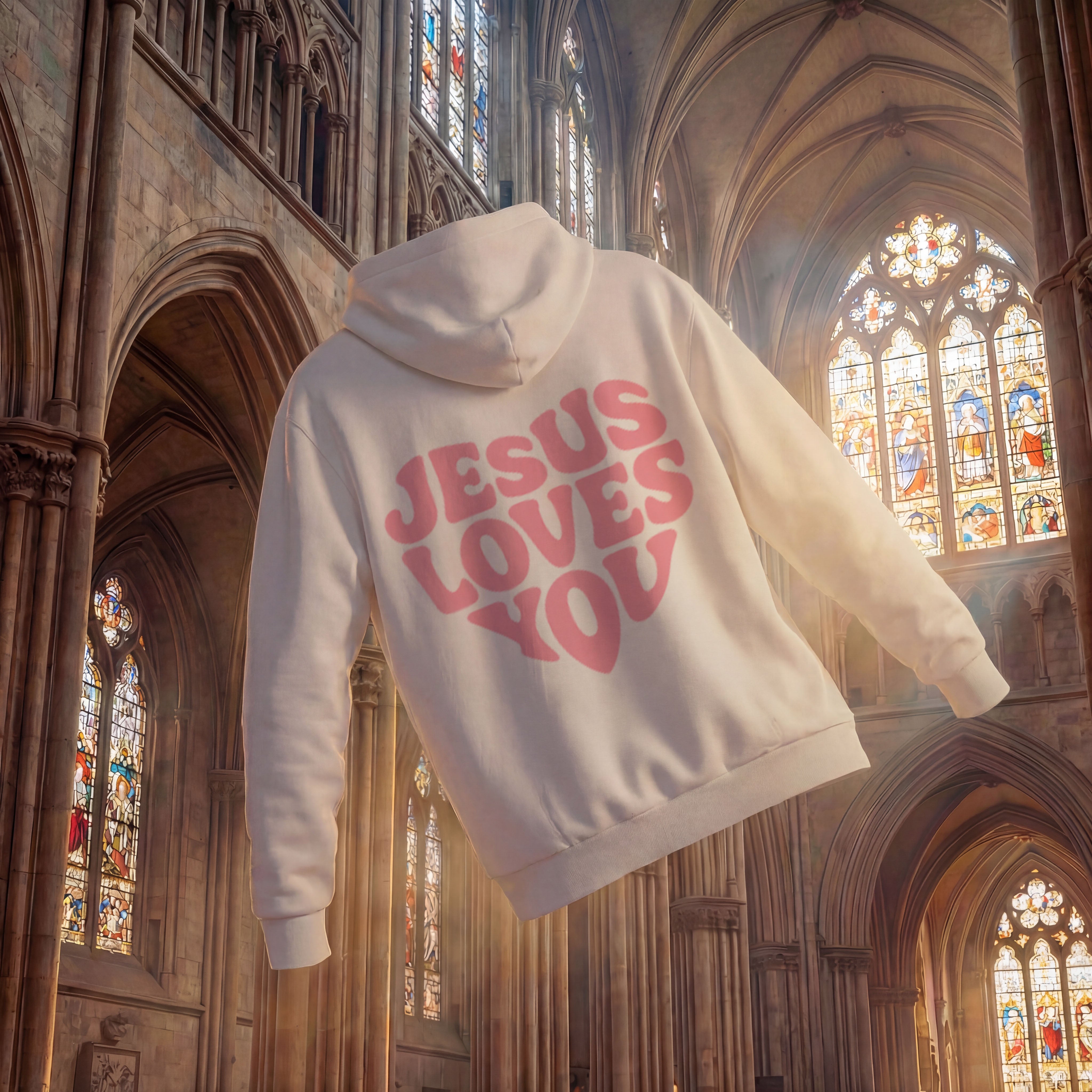 JESUS ​​LOVES YOU OVERSIZED HOODIE