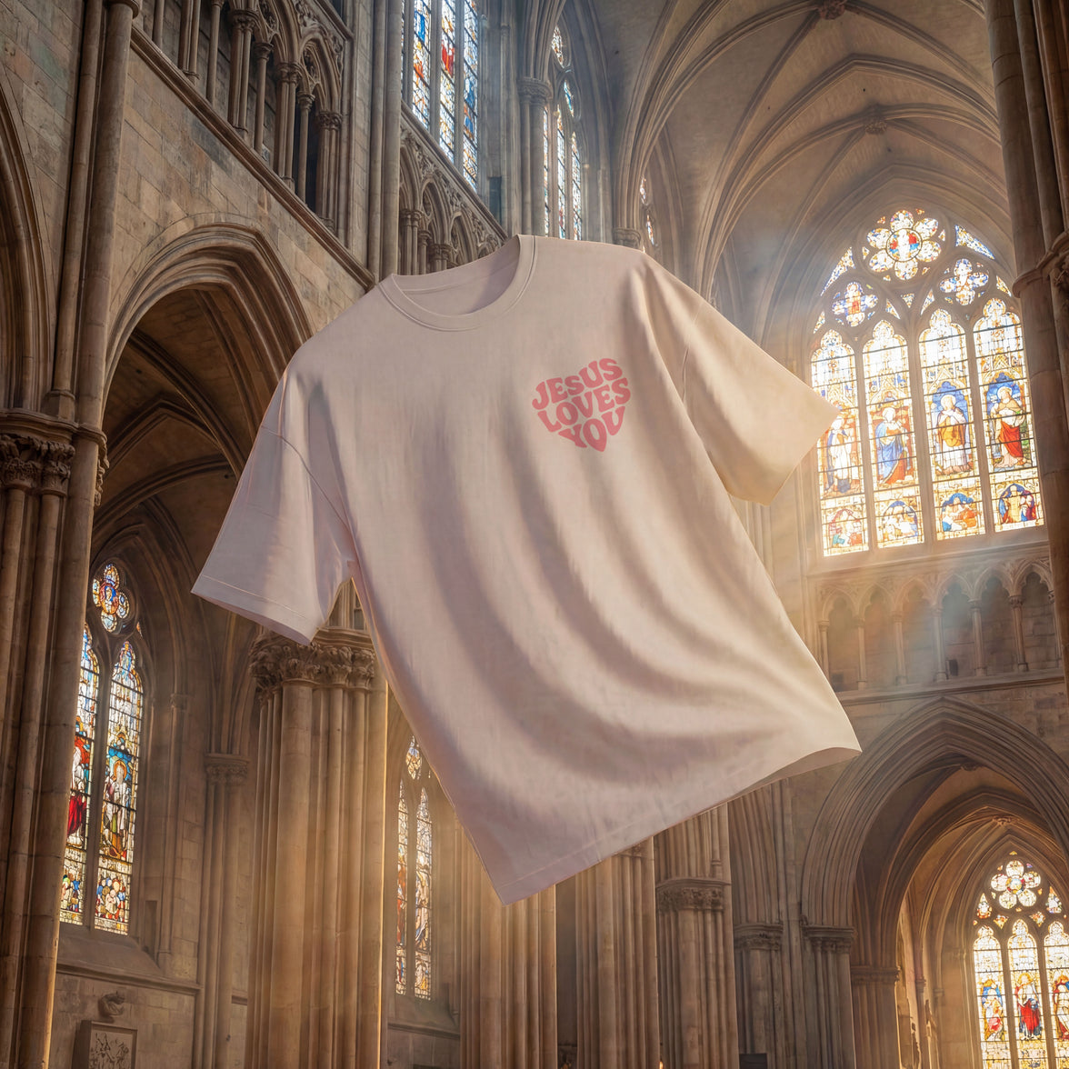 JESUS ​​LOVES YOU OVERSIZED T-SHIRT