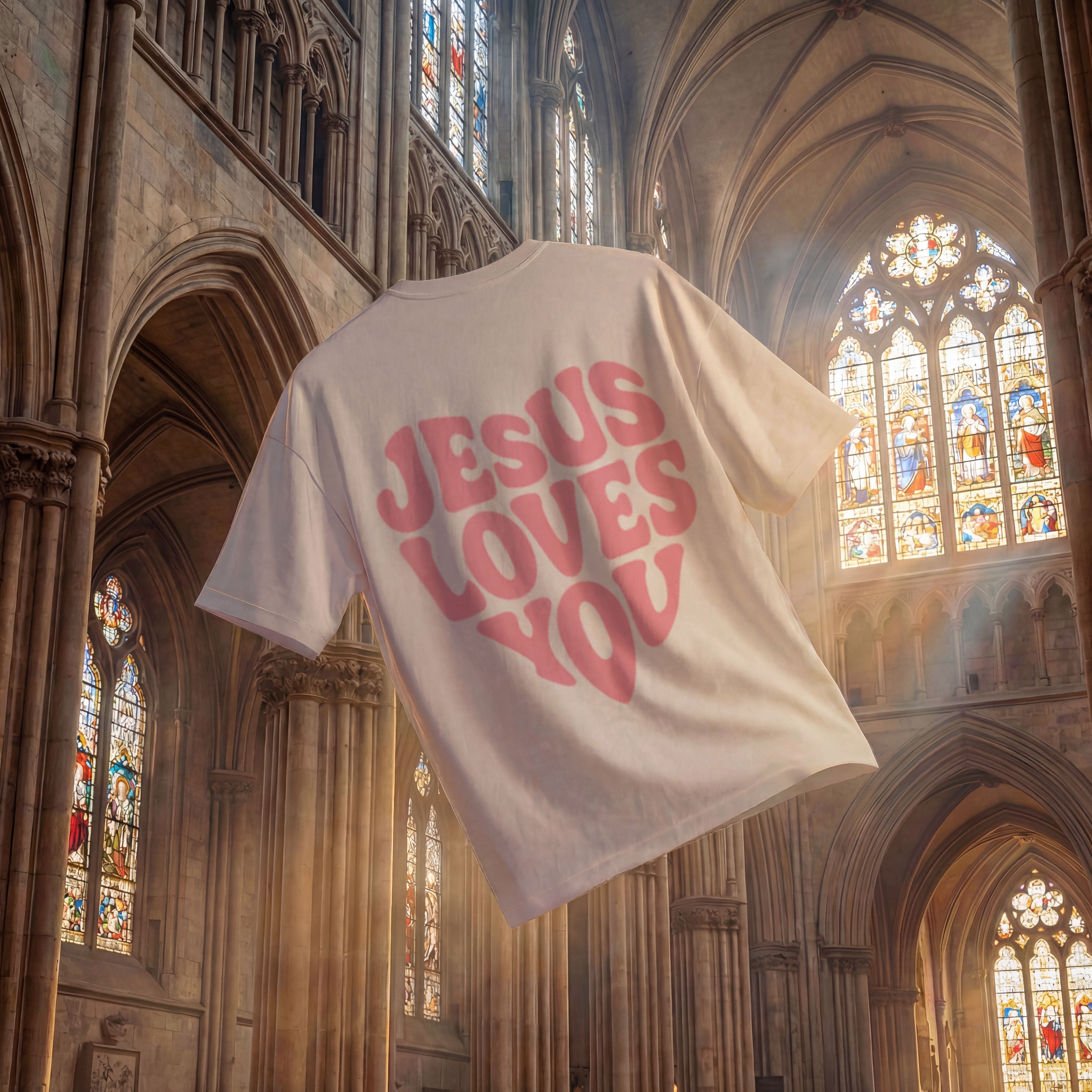 JESUS ​​LOVES YOU OVERSIZED T-SHIRT