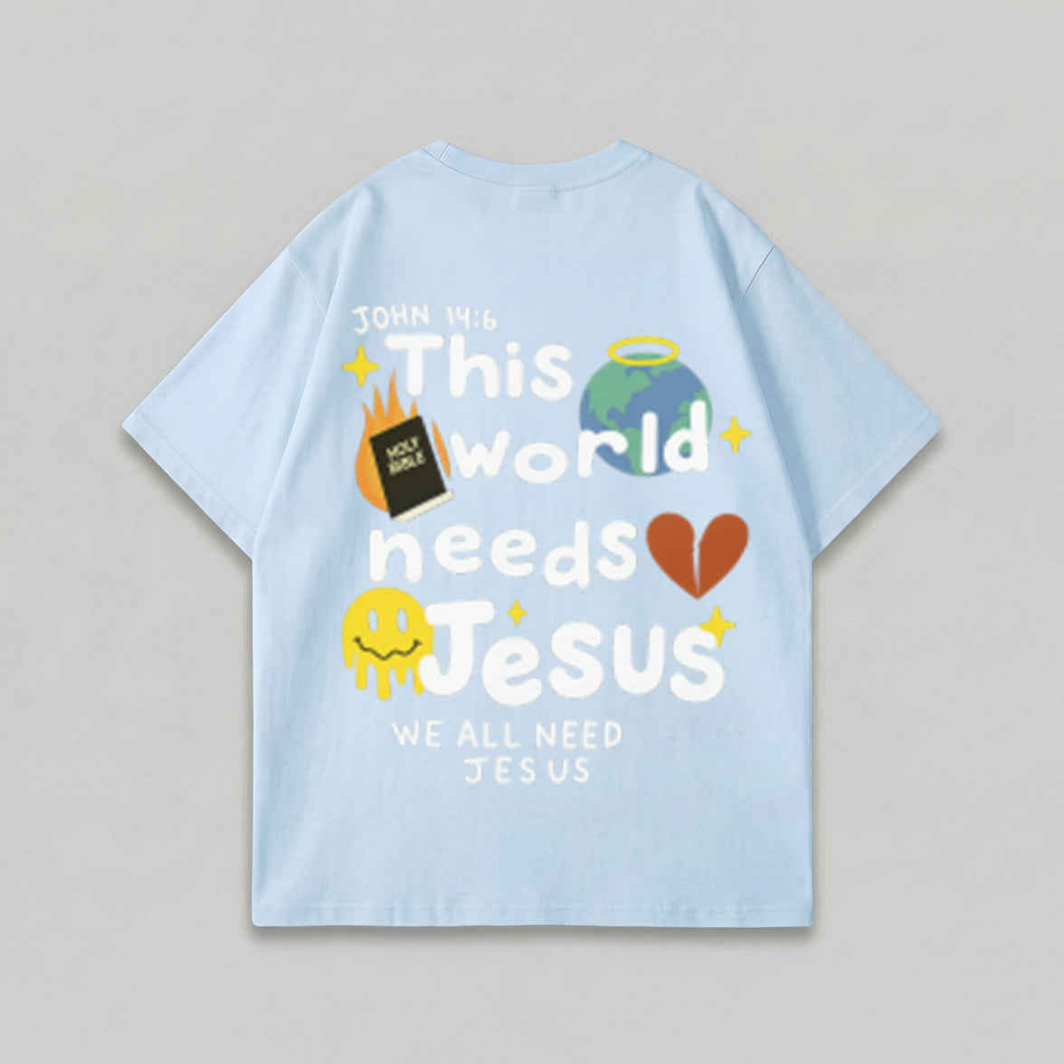 WE ALL NEED JESUS ​​OVERSIZED T-SHIRT