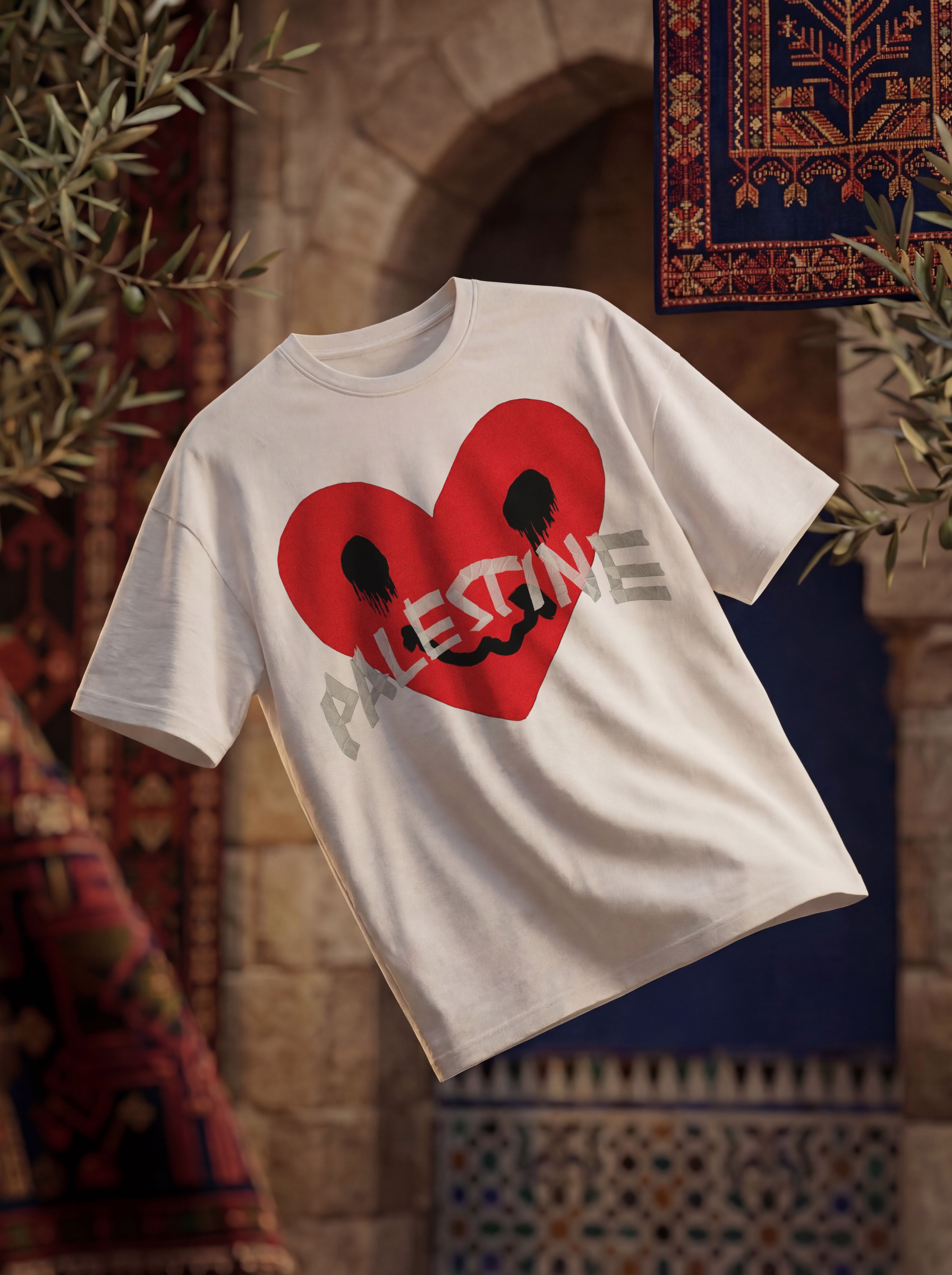 HEART BROKEN OVERSIZED T-SHIRT