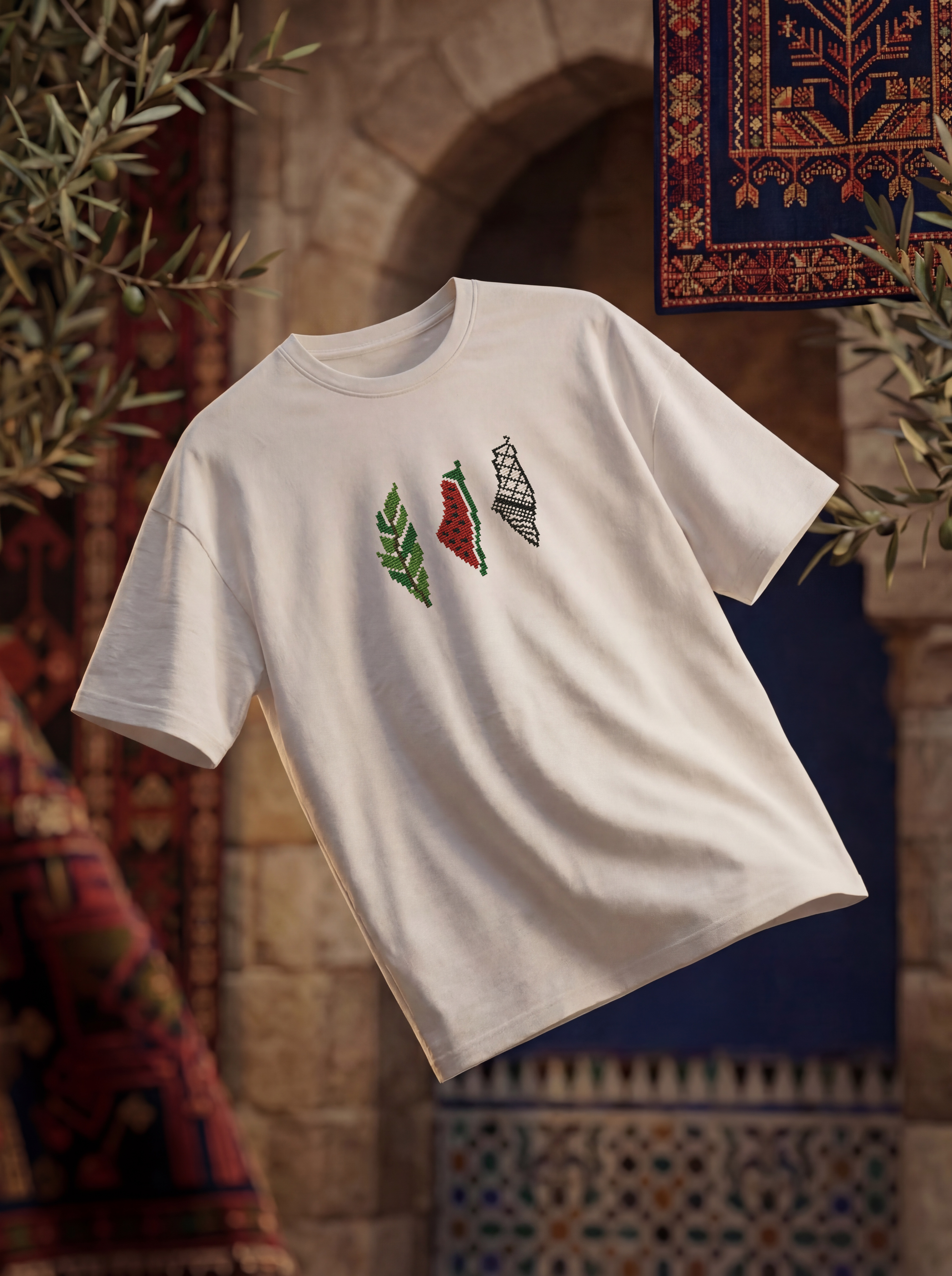 3X PALESTINE OVERSIZED T-SHIRT