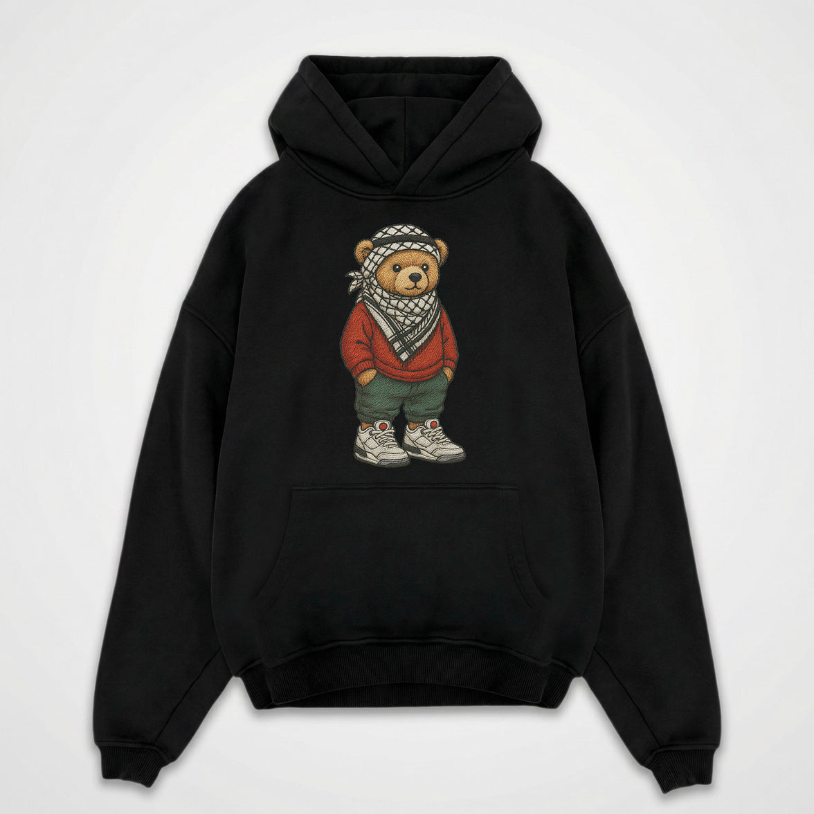 KUFFIYA TEDDY OVERSIZED HOODIE