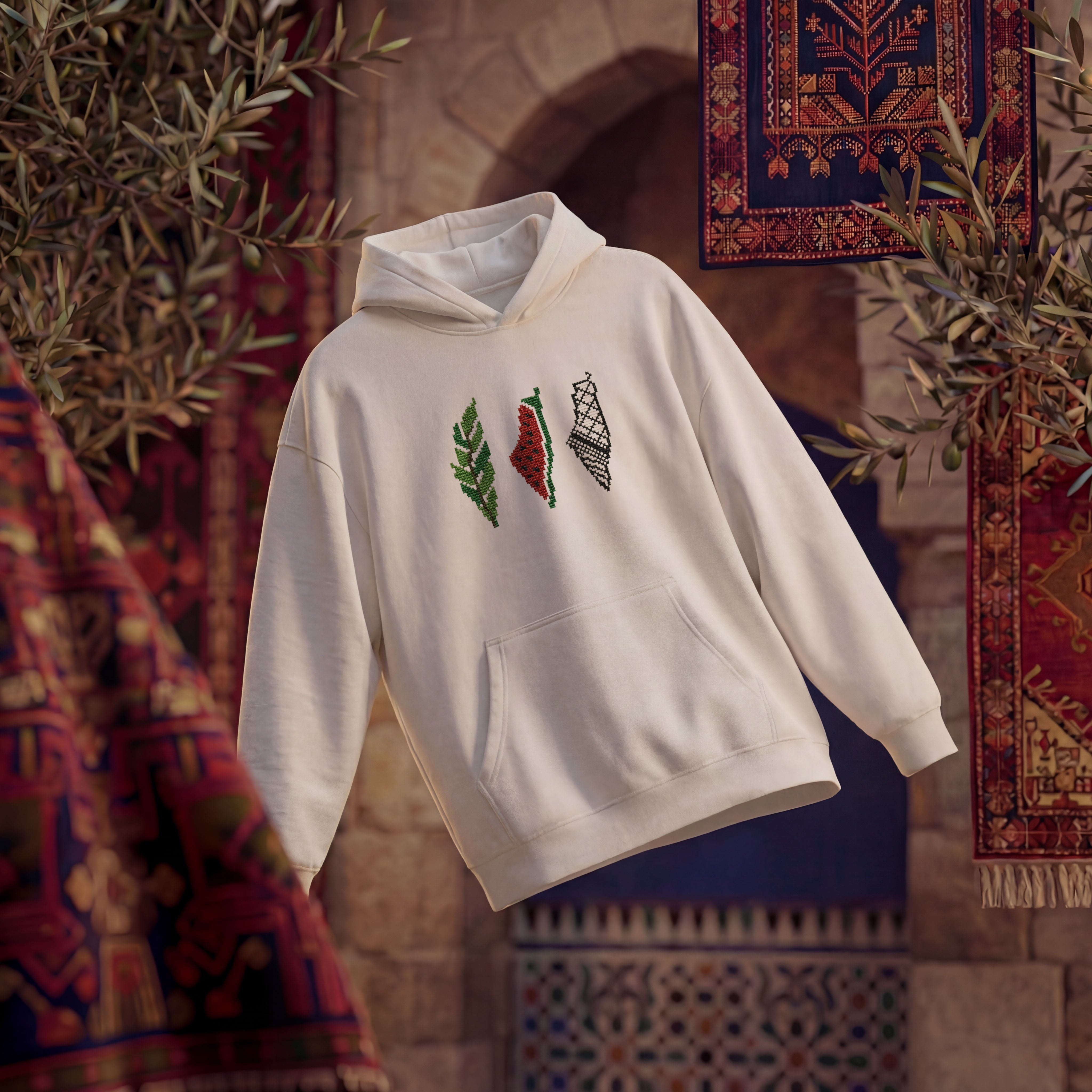 3X PALESTINE OVERSIZED HOODIE
