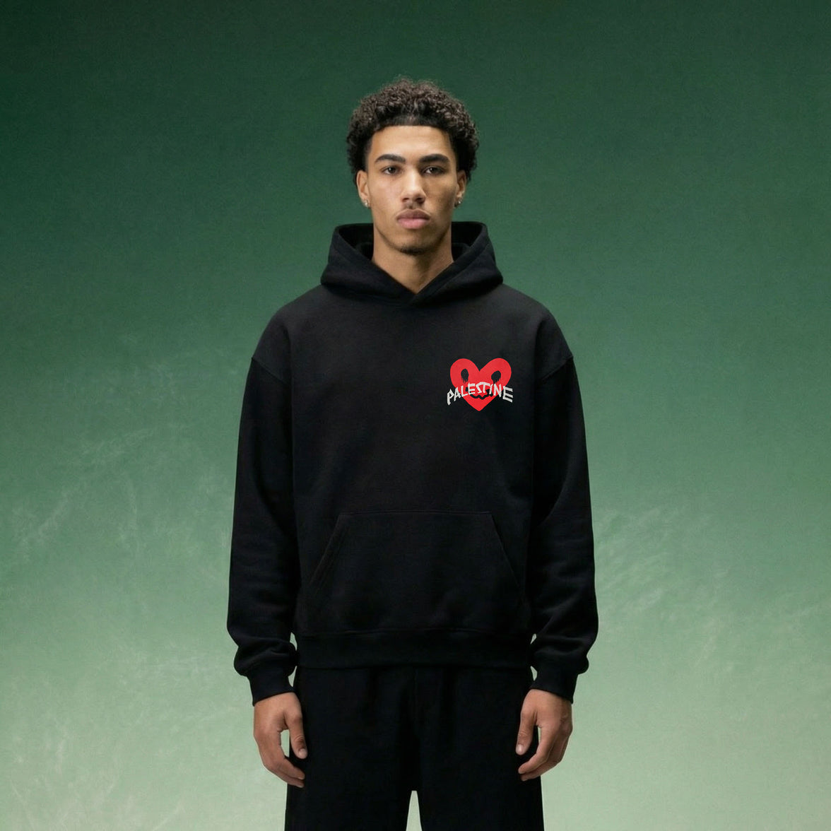 HEART BROKEN OVERSIZED HOODIE