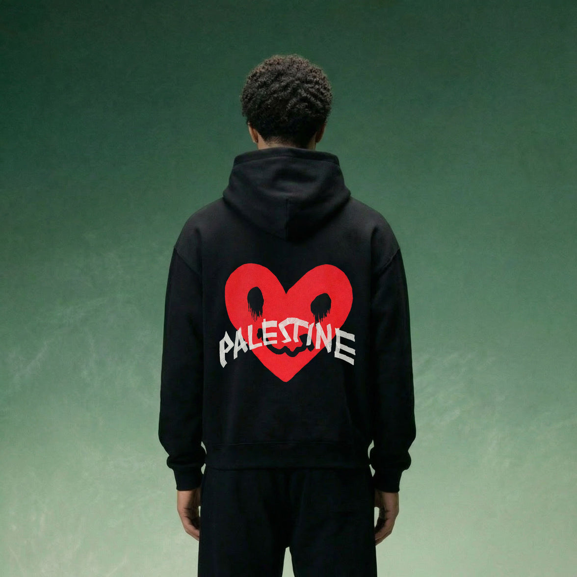 HEART BROKEN OVERSIZED HOODIE