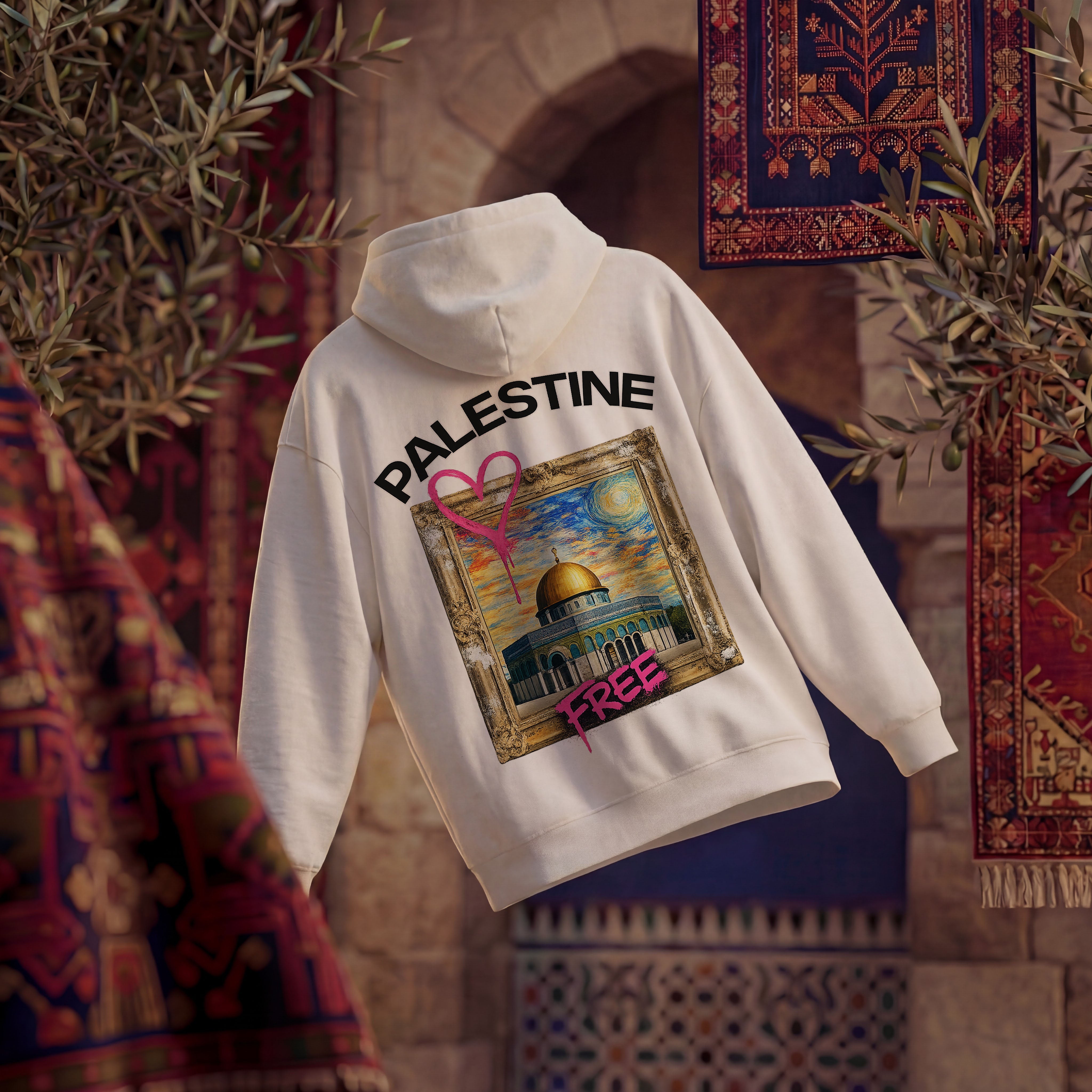 FREE PALESTINE OVERSIZED HOODIE