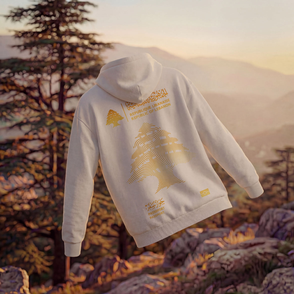 LIBAN PASSPORT OVERSIZED HOODIE