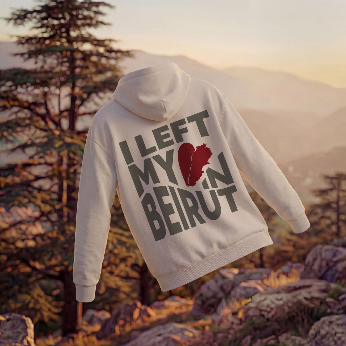 LEFT MY HEART OVERSIZED HOODIE