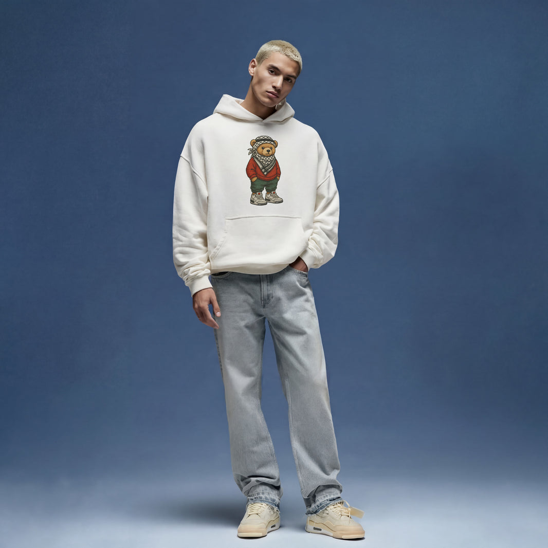 KUFFIYA TEDDY OVERSIZED HOODIE