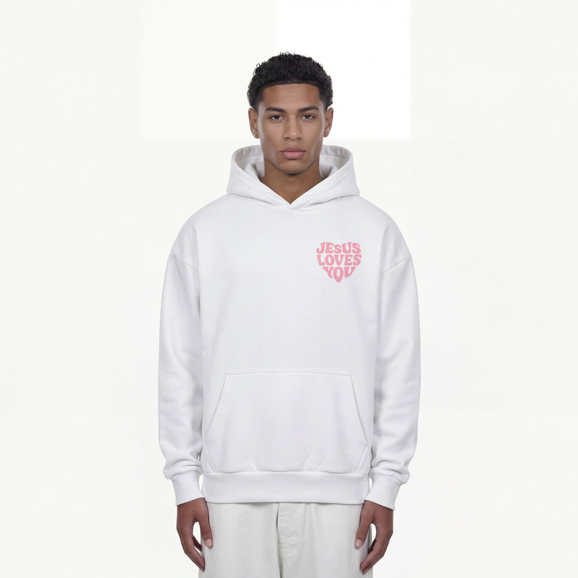 JESUS ​​LOVES YOU OVERSIZED HOODIE