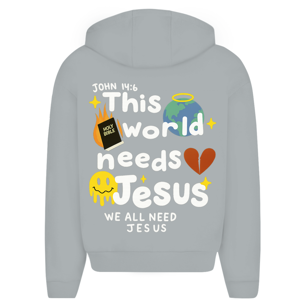 This world needs Jesus (BACKPRINT)