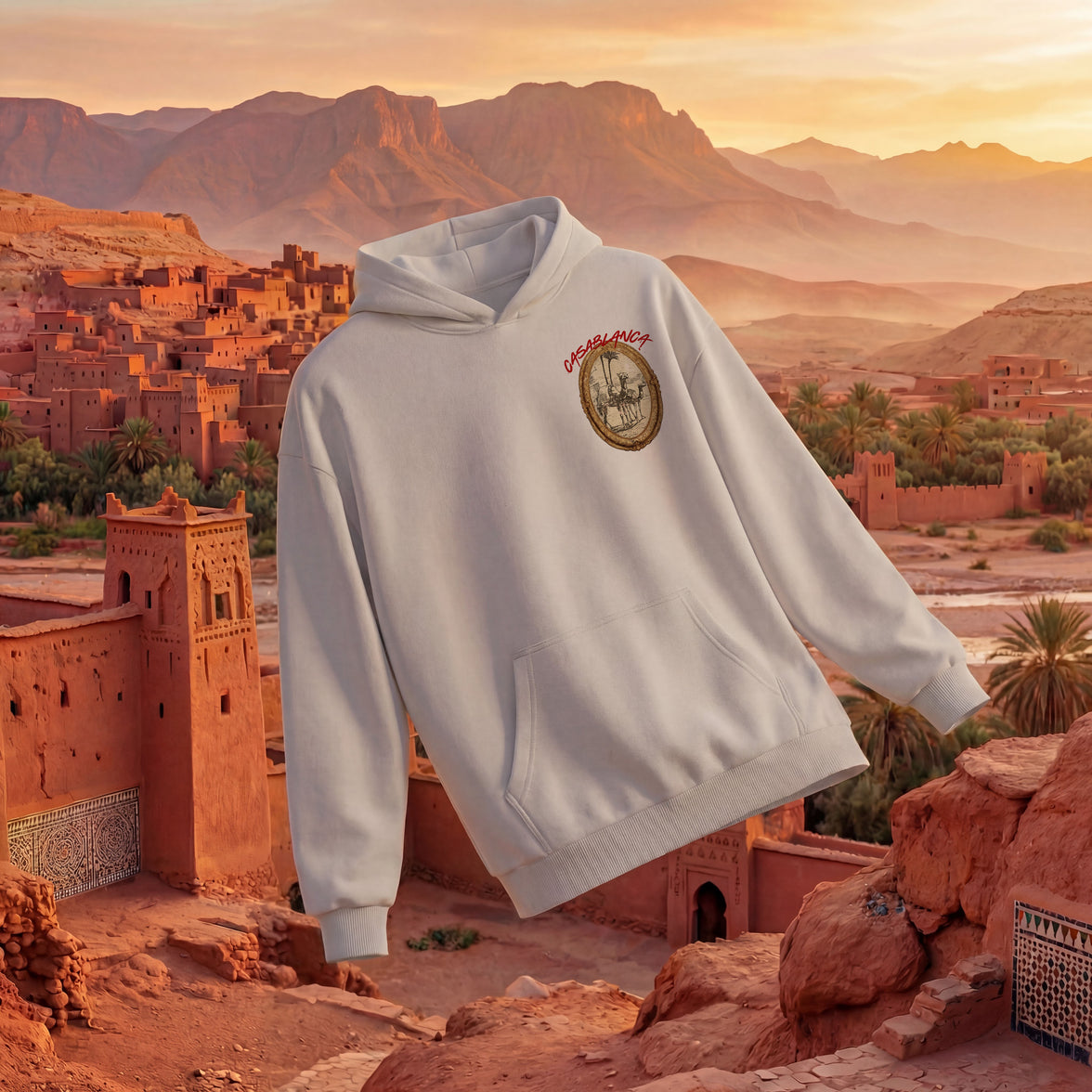 CASA BLANCA 3 OVERSIZED HOODIE