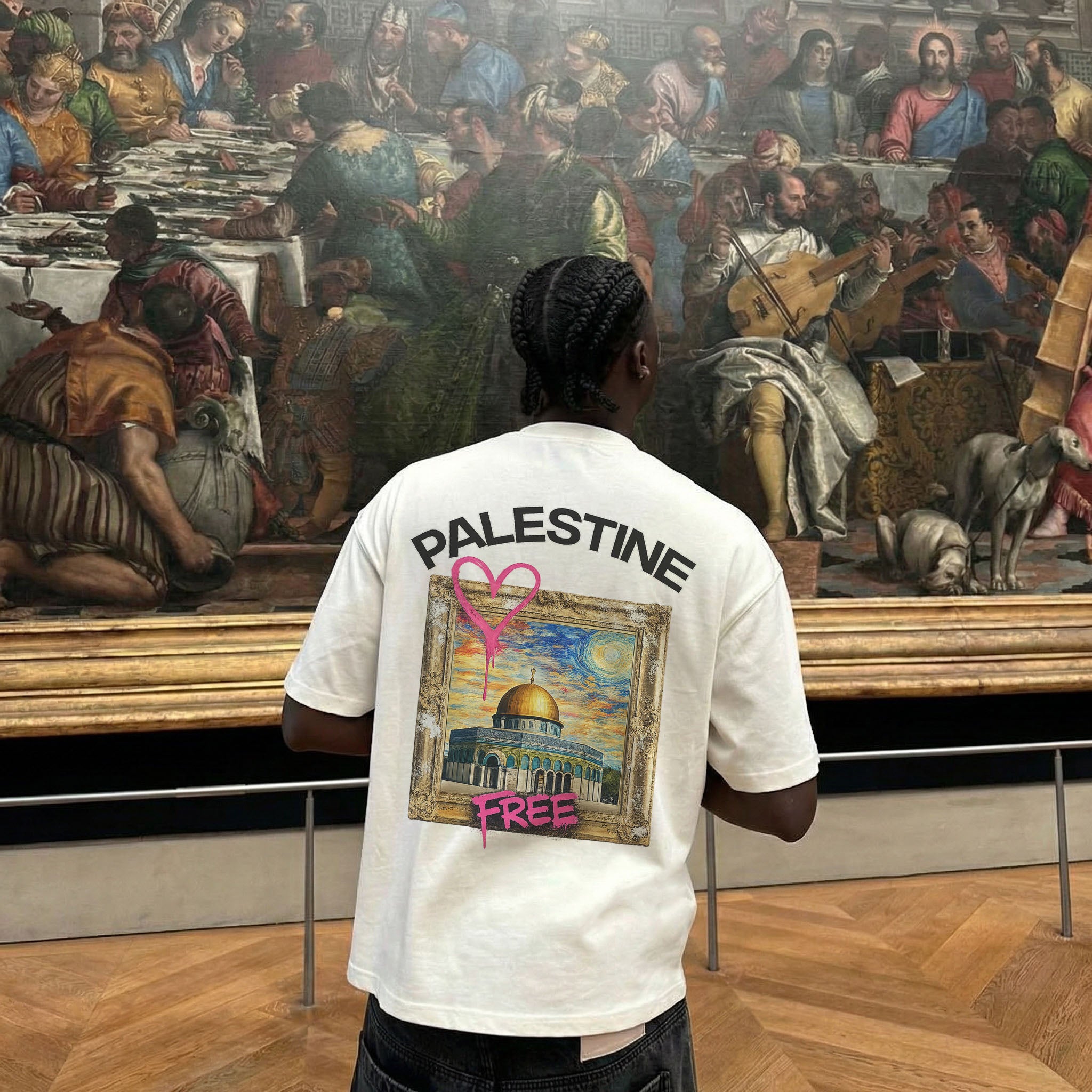FREE PALESTINE 2 OVERSIZED T-SHIRT