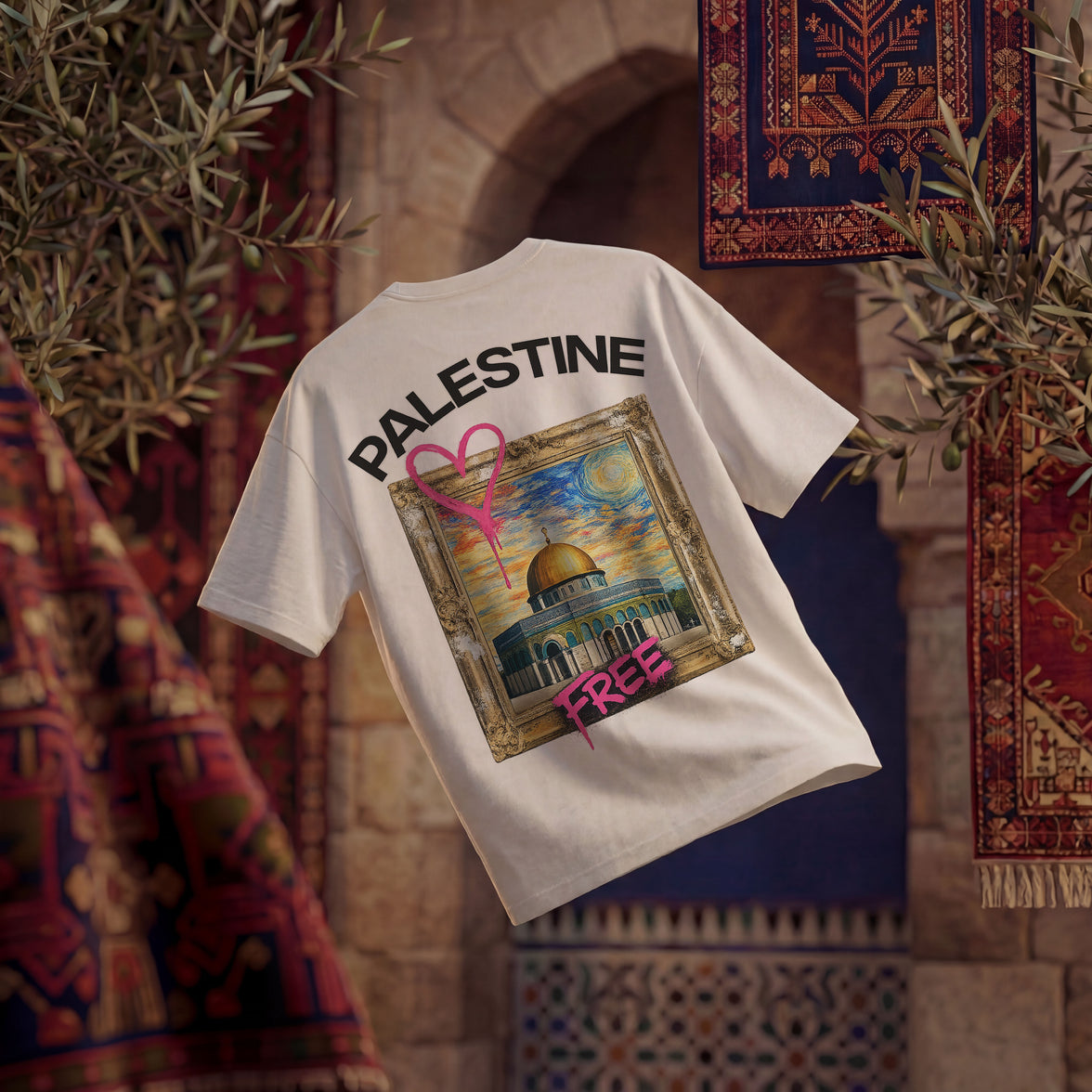 FREE PALESTINE 2 OVERSIZED T-SHIRT