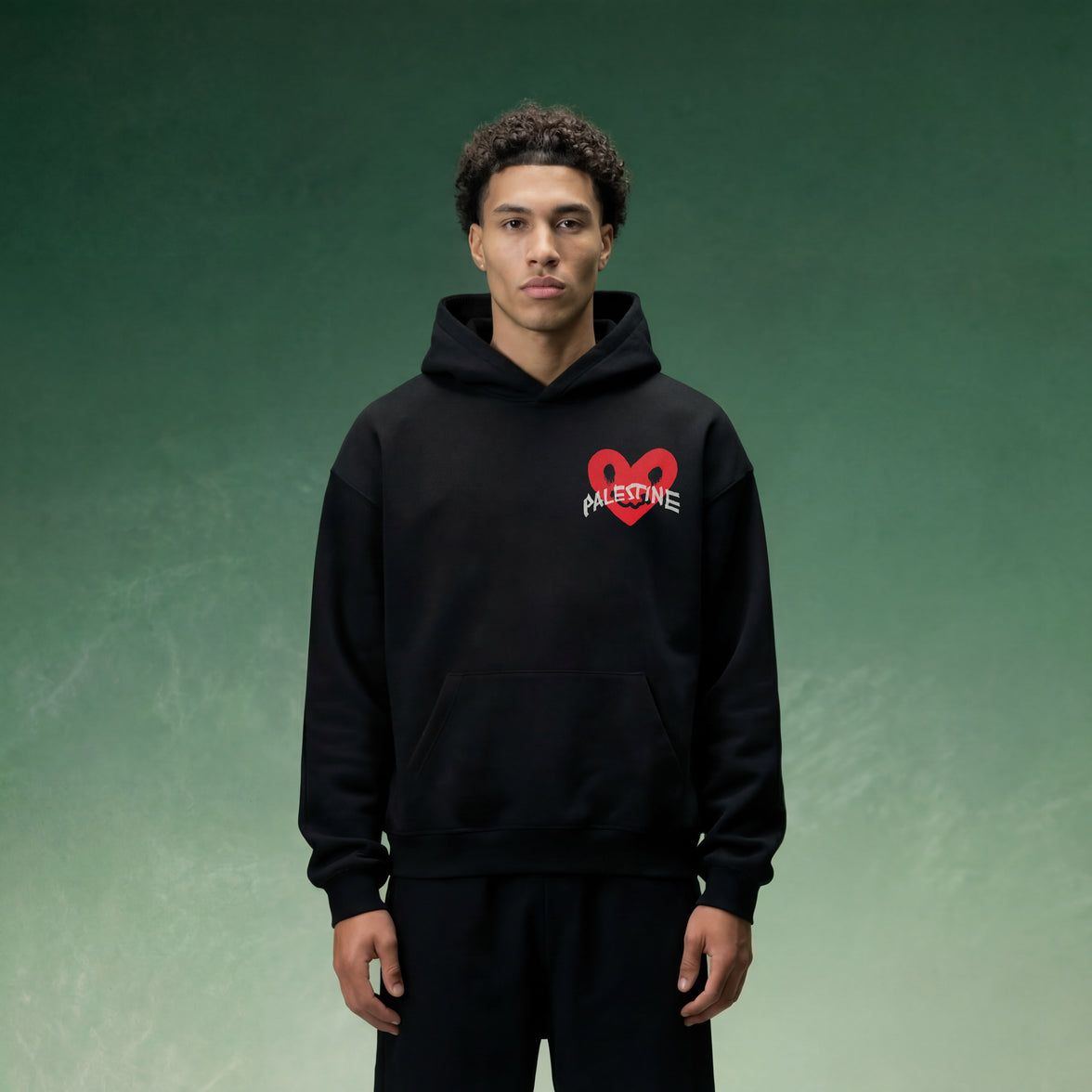 HEART BROKEN OVERSIZED HOODIE
