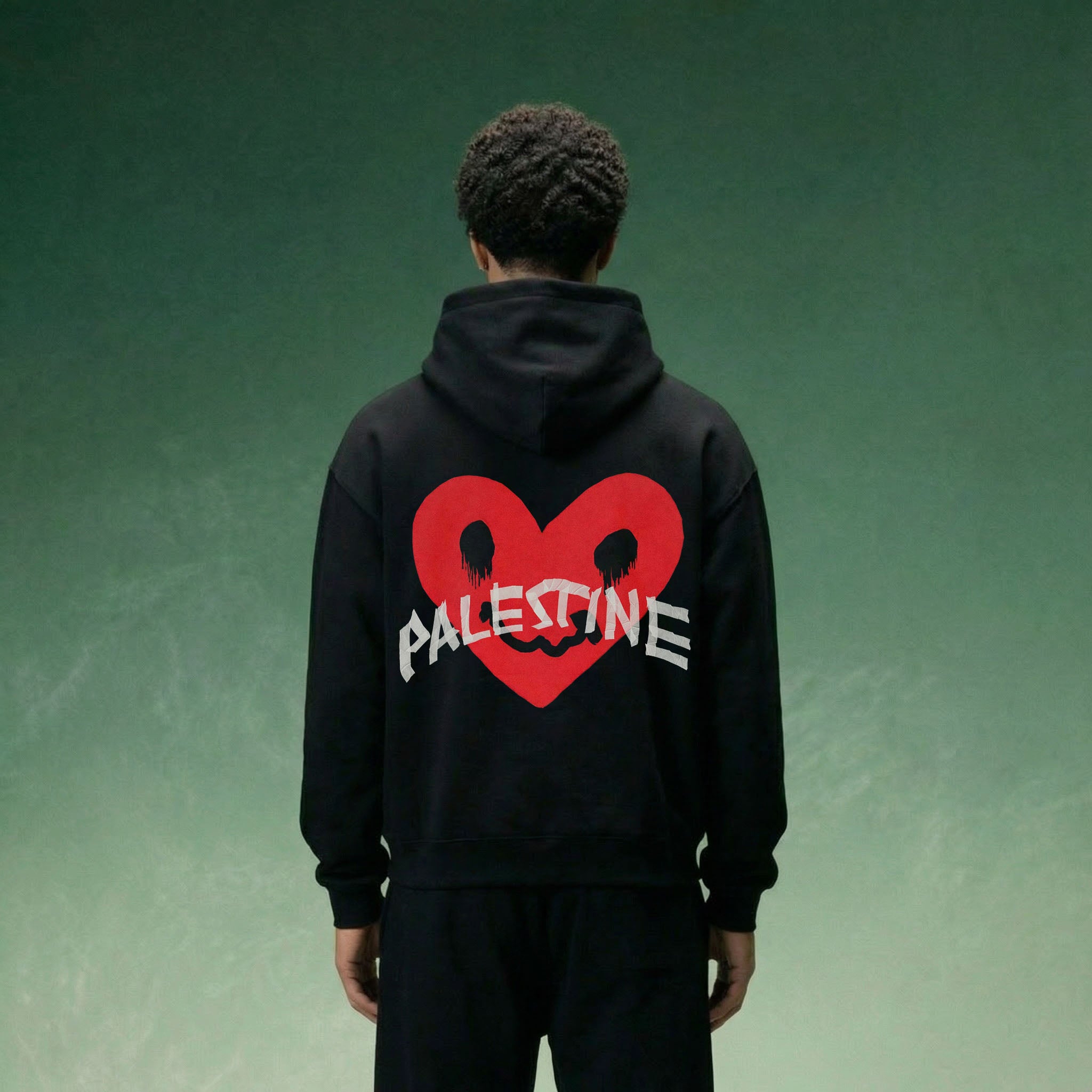 HEART BROKEN OVERSIZED HOODIE