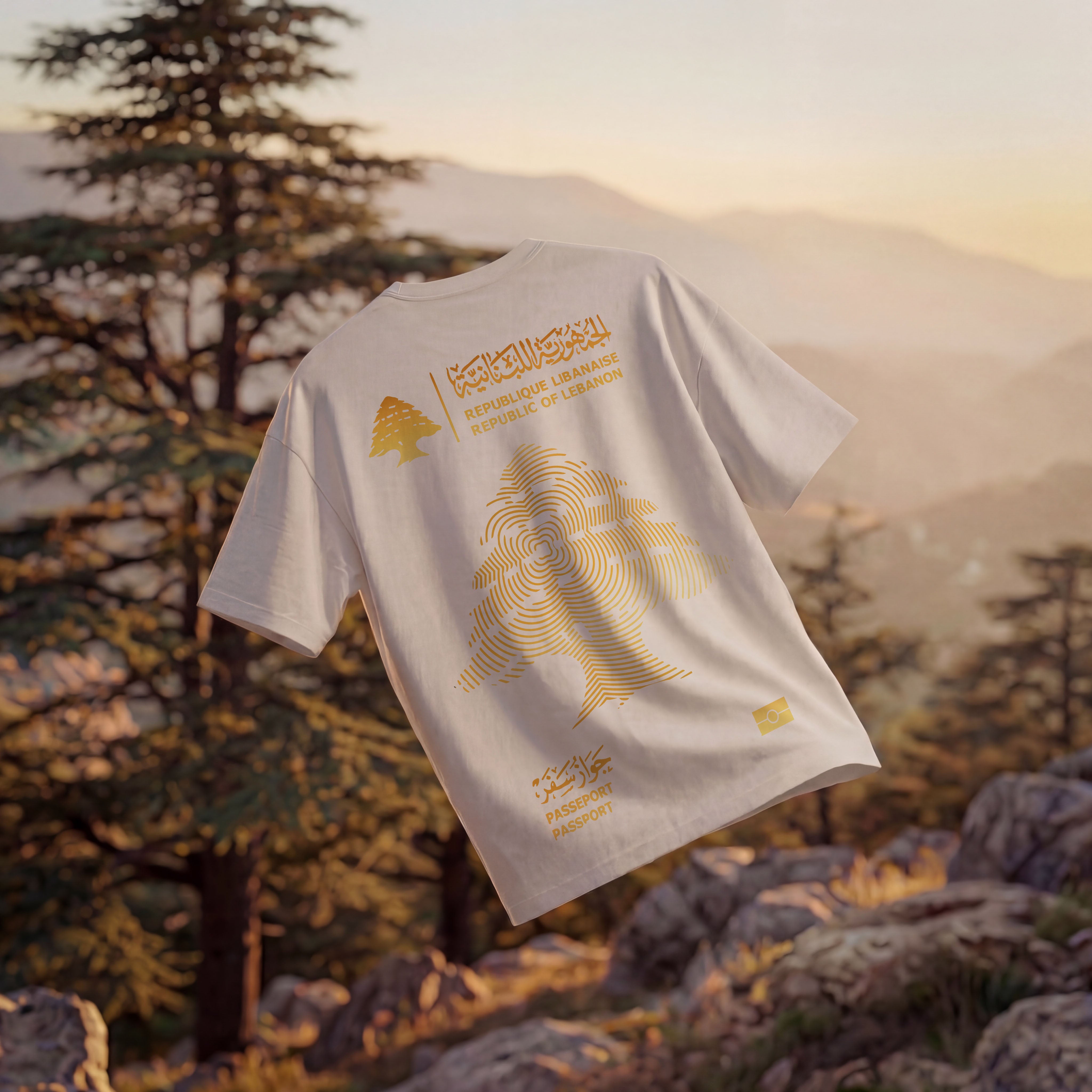 LEBAN PASSPORT OVERSIZED T-SHIRT