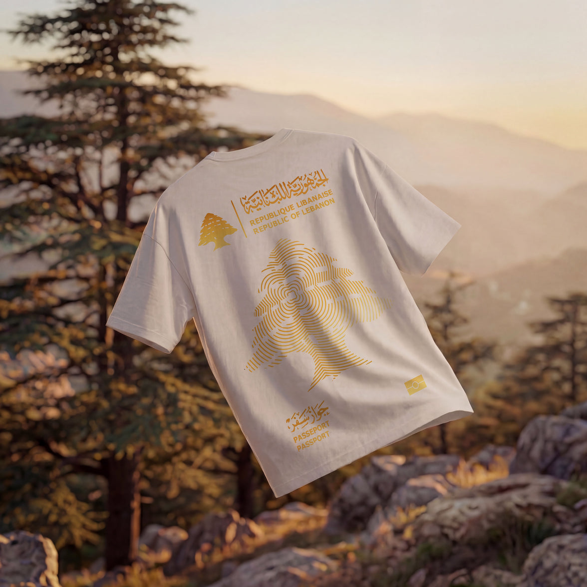 LEBAN PASSPORT OVERSIZED T-SHIRT