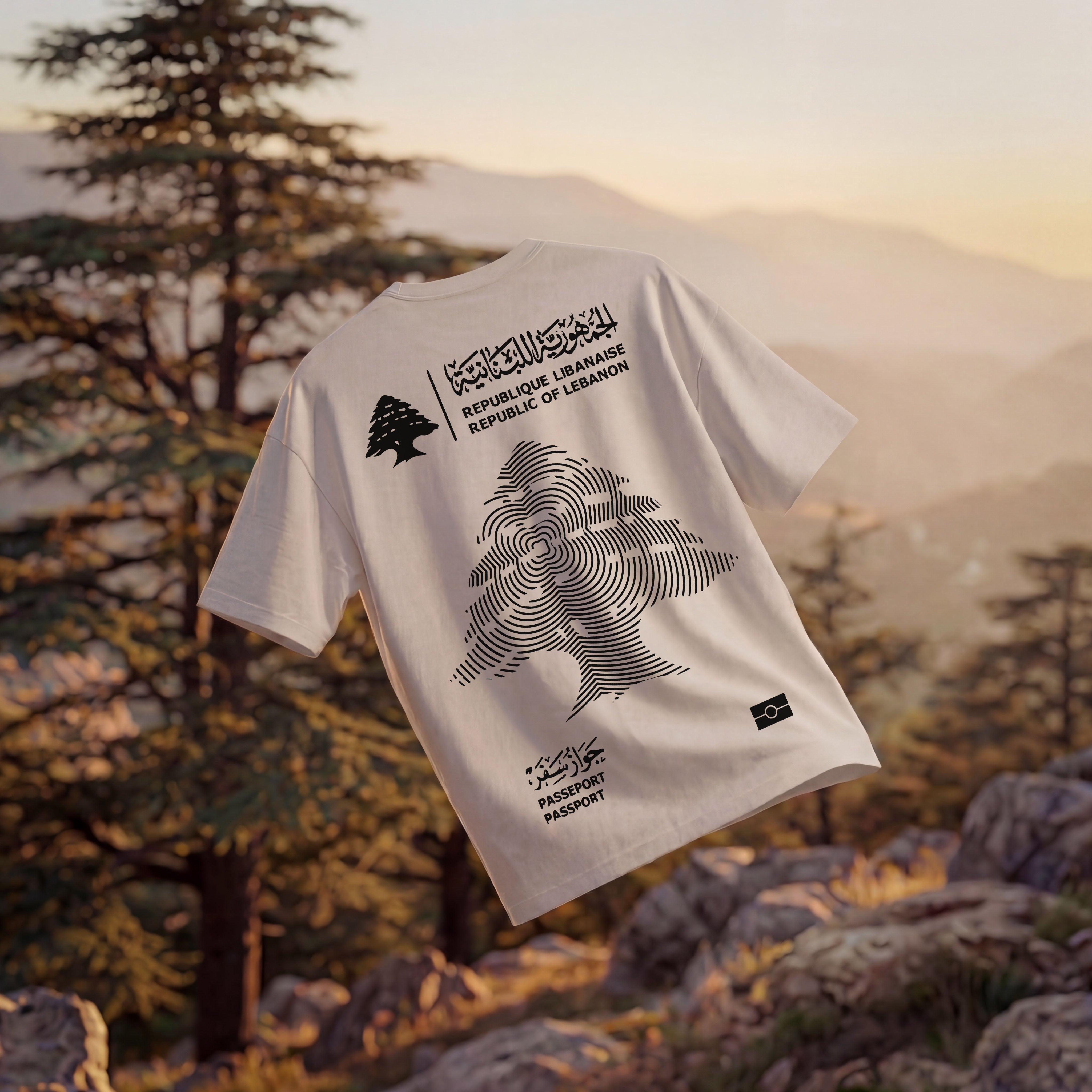 LIBAN PASSPORT 2 OVERSIZED T-SHIRT