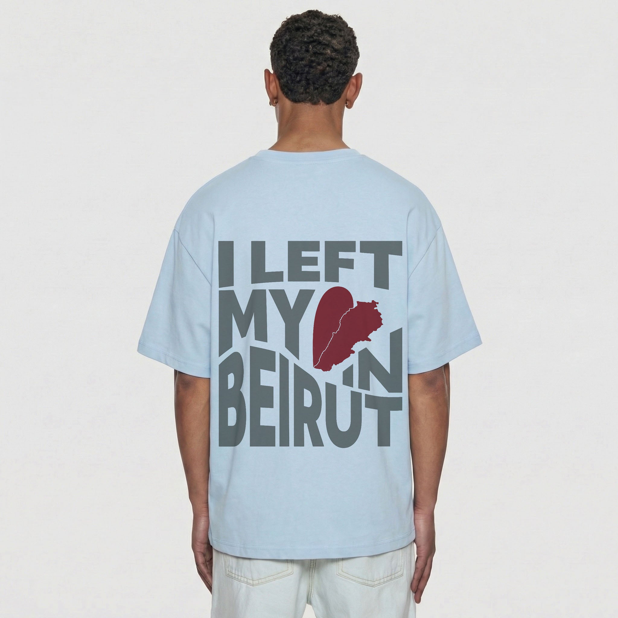 LEFT MY HEART OVERSIZED T-SHIRT