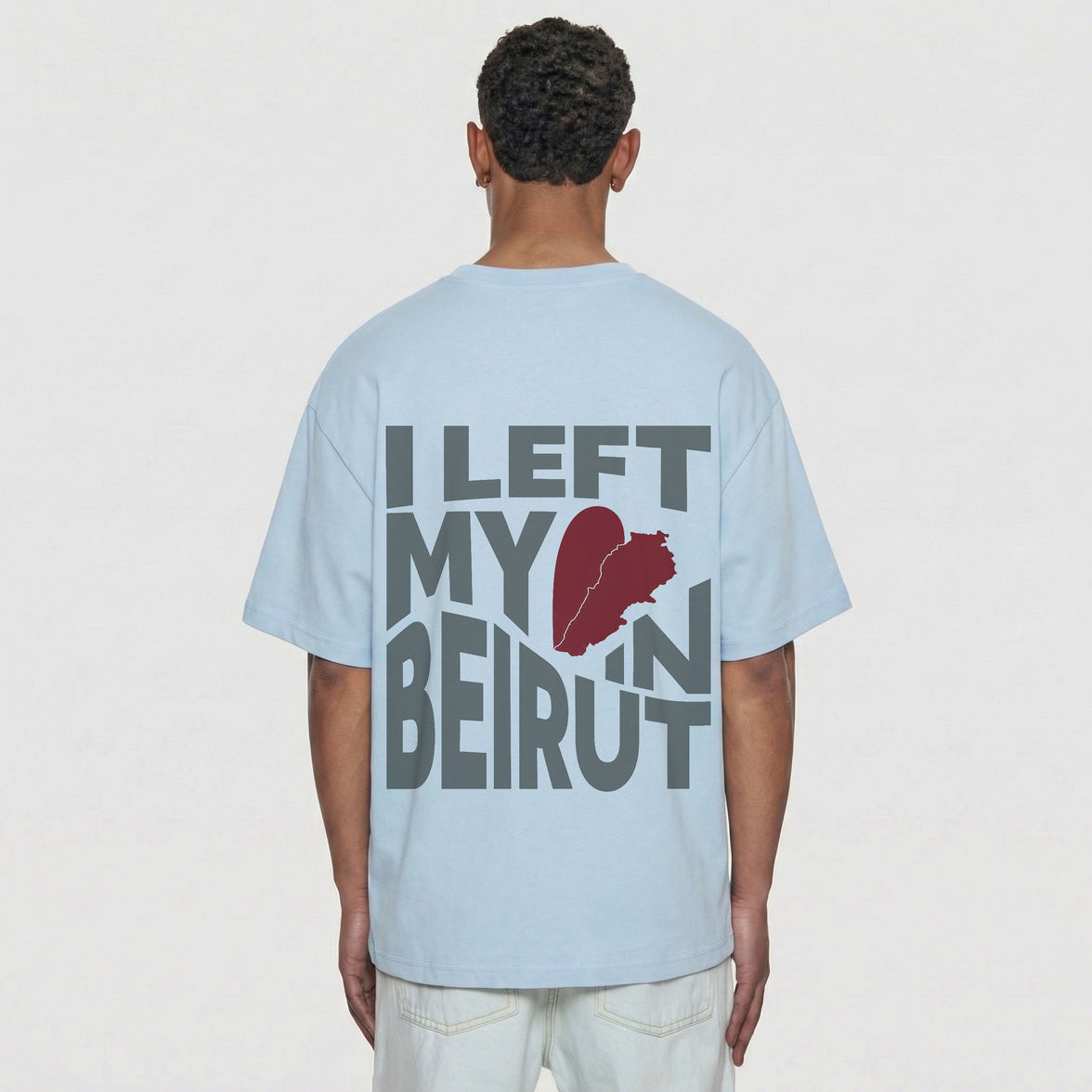 LEFT MY HEART OVERSIZED T-SHIRT