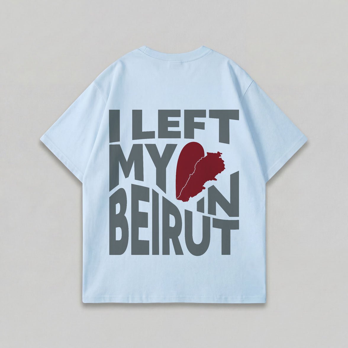 LEFT MY HEART OVERSIZED T-SHIRT
