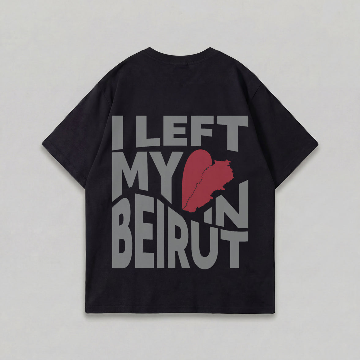 LEFT MY HEART OVERSIZED T-SHIRT