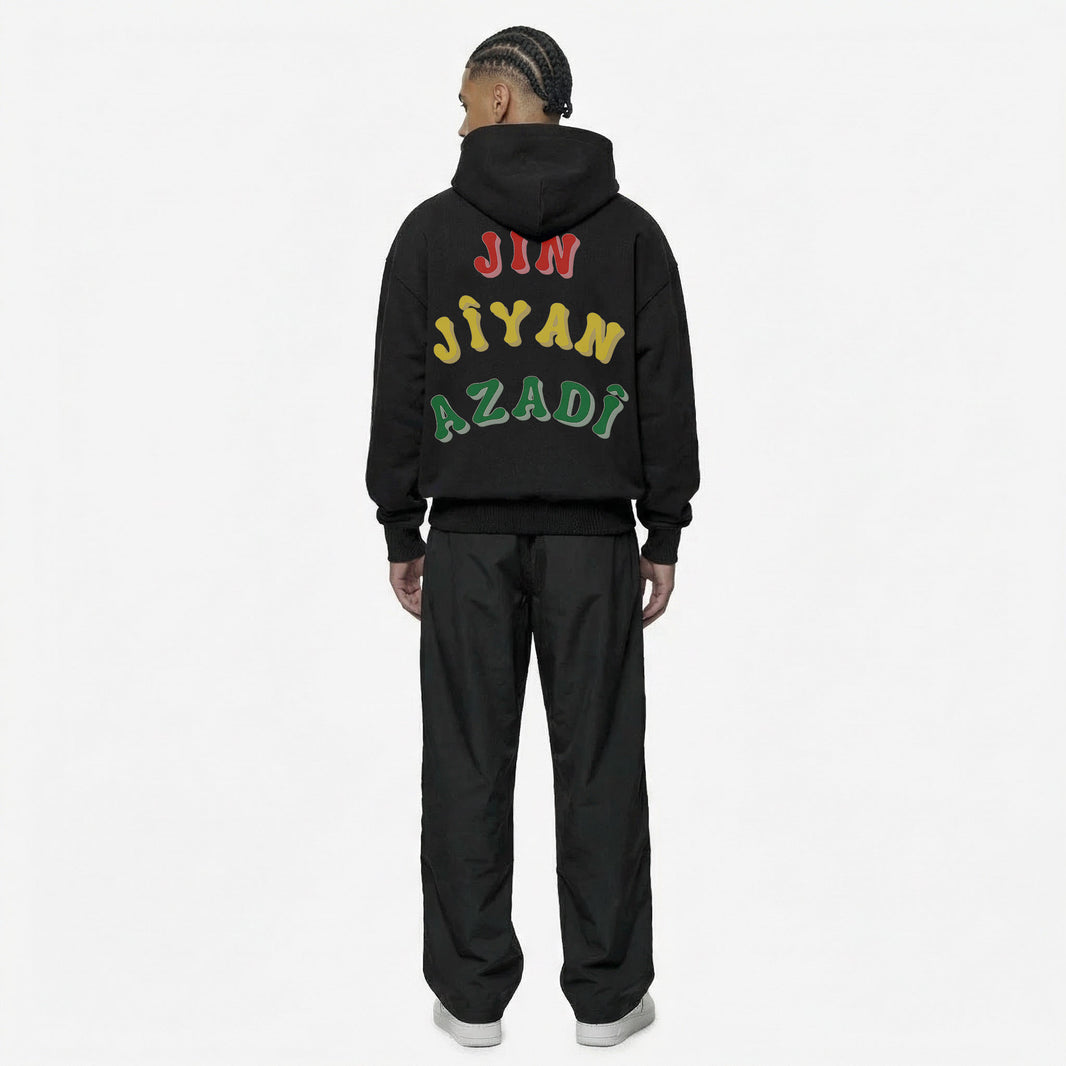 JIN JÎYAN AZADÎ OVERSIZED HOODIE