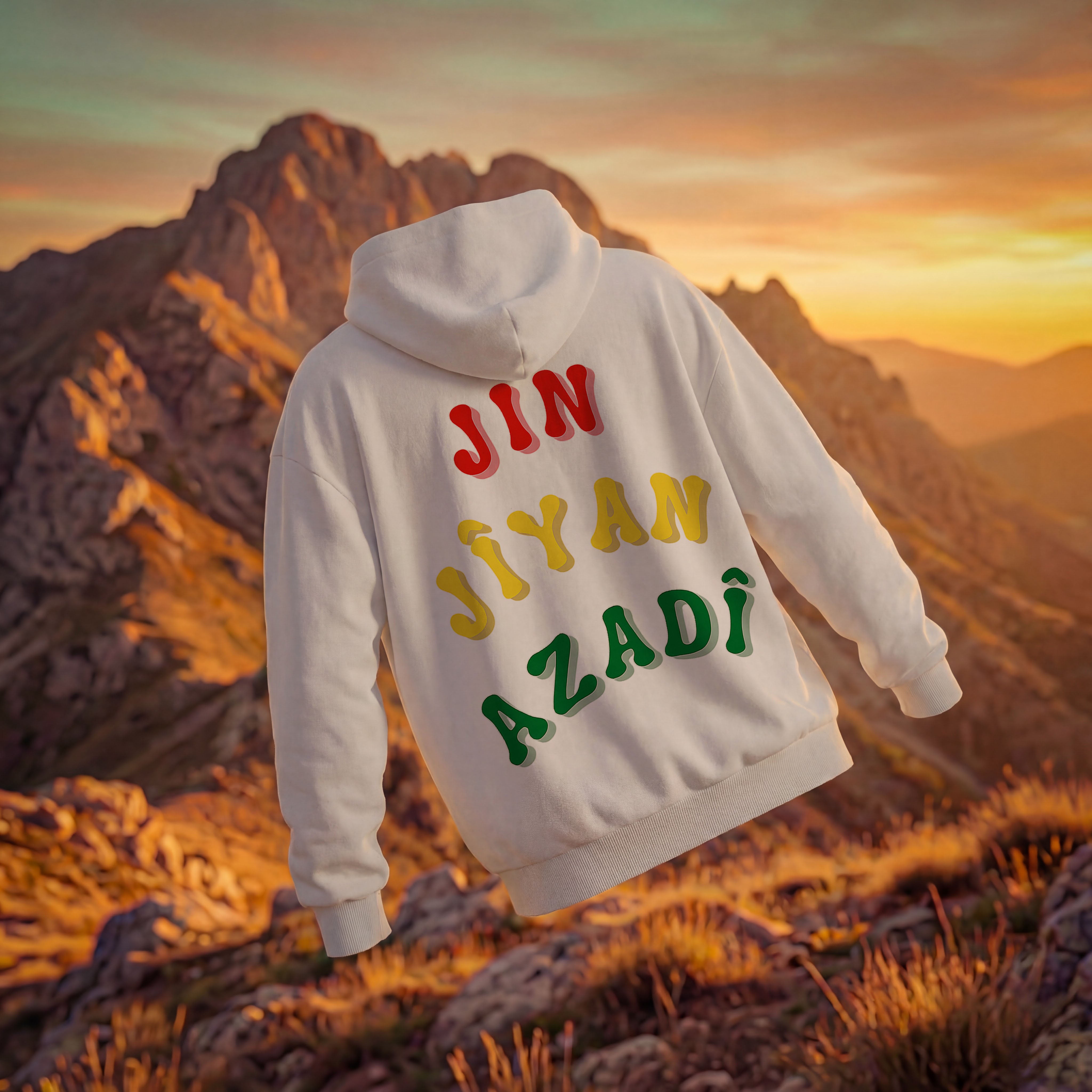 JIN JÎYAN AZADÎ OVERSIZED HOODIE