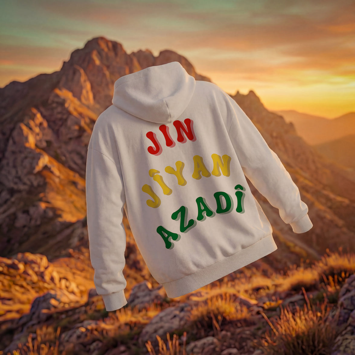 JIN JÎYAN AZADÎ OVERSIZED HOODIE