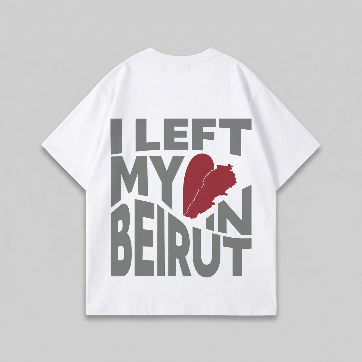 LEFT MY HEART OVERSIZED T-SHIRT