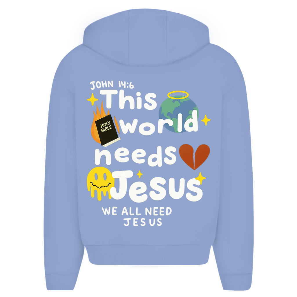 This world needs Jesus (BACKPRINT)